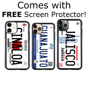 Targa custodia telefono targa Messico - per iPhone serie X, 11, 12 + vetro GRATUITO - Foto 1 di 56
