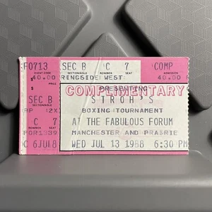 Boxing Tournament At The Fabulous Forum Boxing Event Ticket Stub July 13 1989 - Picture 1 of 2