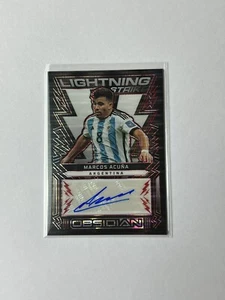 2022-23 Lightning Strike Electric Etch Red Pulsar Marcos Acuna AUTO /44 - Picture 1 of 2