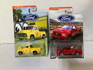 Matchbox Ford Truck Series F-150 SVT Lightning, '56 Ford F100 Moon Eyes Pickup - Picture 1 of 14