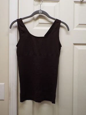 Yummie Tummie Tank With Reversible Neckline - Coffee- M/L - NEW - Image 1 of 2