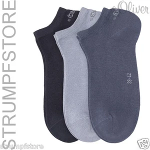 s.Oliver Sneaker Socken 6 Paar UNISEX blau navy (75) Gr. 35-49 Art. S24001 - Bild 1 von 3