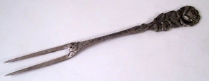 Vintage ANTIKO 800 SILVER HILDESHEIMER ROSE 2 PRONG OLIVE PICKLE FORK - Picture 1 of 9