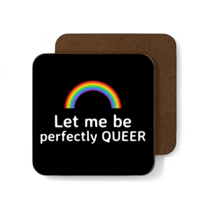Prefectly Queer Coaster - LGBTQ Community Gay Pride Parade Regenbogen Humor (Q2) - Bild 1 von 9