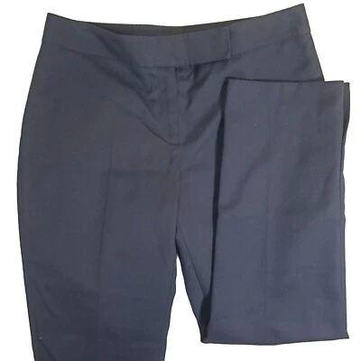 Pantalones de vestir Agnona for Bergdorf Goodman azul marino texturizados de colección diseñador Y2K 48 Foto 1 de 4