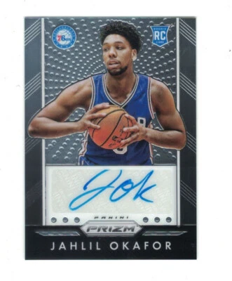 JAHLIL OKAFOR 2015-16 Panini Prizm AUTO ROOKIE RC Autograph DUKE 76ers - Image 1 of 2