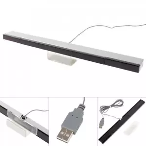 USB Wired Receiver Sensor Bar Infrared Motion Sensor Fit for Wii/Wii U Consoles - Picture 1 of 12
