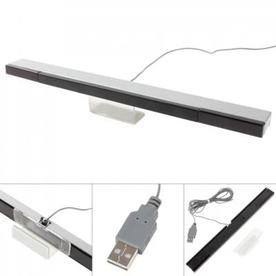 USB Wired Receiver Sensor Bar Infrared Motion Sensor Fit for Wii/Wii U Consoles - Image 1 of 4