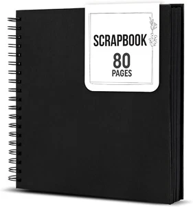 Zenacolor Sammelalbum & Fotoalbum 80 Seiten 8x8 Zoll DIY Foto, 80 Seiten, schwarz - Bild 1 von 6