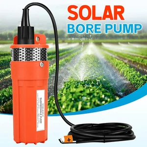 Solar Bore Pump Stainless Steel Submersible Self-Priming 70M Head Deep Well Bore - Picture 1 of 12