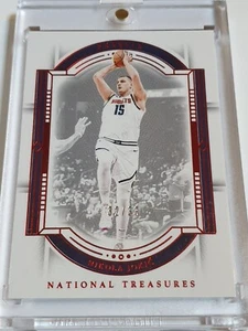 2023 Panini National Treasures Nikola Jokic #68 RED /33 Foil Edition - Rare - Picture 1 of 3