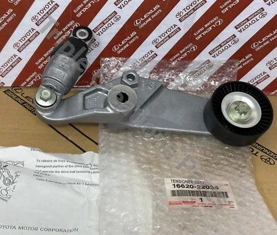 16620-22034 Genuine Toyota Tensioner 2Zzge Assy V-Ribbed Belt 1662022034 OEM - Image 1 of 4