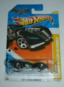 HOT WHEELS 2011 NEW MODELS BATMAN : ARKHAM ASYLUM BATMOBILE BLACK - Picture 1 of 4