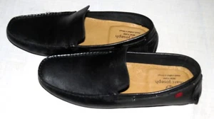 Marc Joseph New York Black Leather Slip-Ons Loafers Size 12.1/2 to 13 Worn Once - Picture 1 of 6