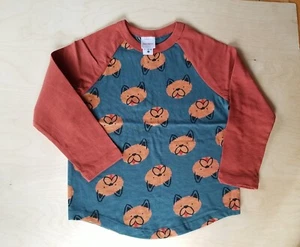 NWT HANNA ANDERSSON MISTER PAWS BEAR L/S RAGLAN BASEBALL SHIRT 110 5 - Picture 1 of 6
