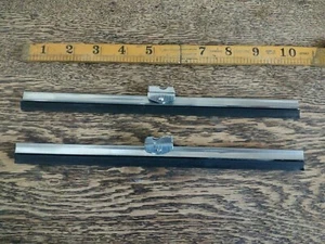 FLAT SCREEN CHROME WIPER BLADES 10" VW AUSTIN BEDFORD MORRIS LANDROVER MINI MG - Picture 1 of 4