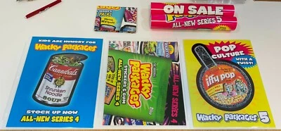 Wacky Packages ANS Promotional Poster Lot - Image 1 of 4