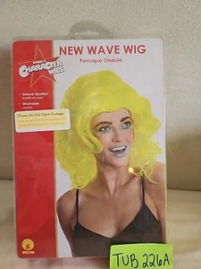 New Wave Wig 80's Neon Retro Fancy Dress Halloween Costume Accessory  - Picture 1 of 4