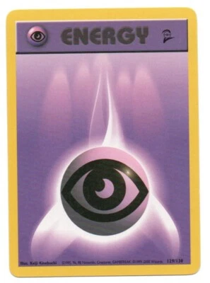 1999 Shadowless Psychic Energy Pokémon Card 129/130 Base 2 - Image 1 of 2