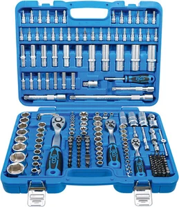 Steckschlüssel-Satz Sechskant. Antrieb 6,3 mm (1/4") 10 mm (3/8") 12,5 mm (1/2") - Picture 1 of 7