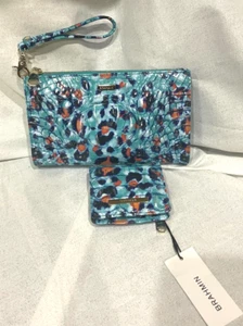 Brahmin Daisy Frisky Melbourne Wristlet &Jane Wallet Bundle 2 items - Picture 1 of 9