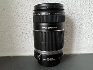 Canon EF-S 55-250mm f/4.0-5.6 IS Zoomobjektiv Canon EOS EF Tele Bildstabilisiert - Bild 1 von 5