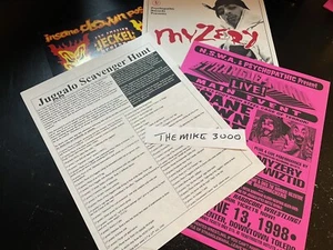 INSANE CLOWN POSSE - MYZERY/STRANGLE/SCAVENGER/JECKEL FLYER LOT (4) - 1997-1999 - Picture 1 of 6