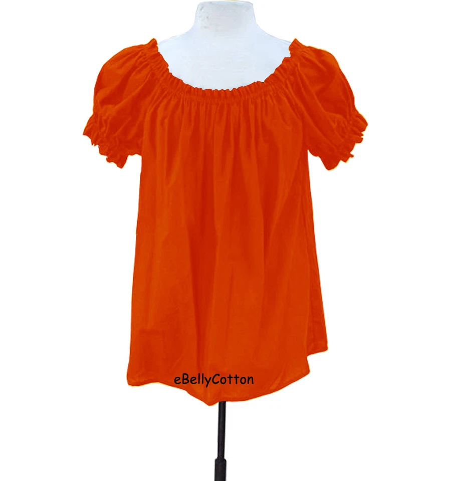 Blusa Chemise Algodón Gasa Campesina Camisa Renacimiento Disfraz Halloween Medieval Foto 1 de 1