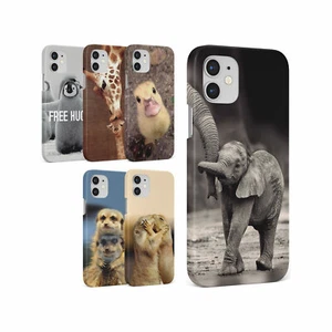 CASE FOR IPHONE 16 16E 15 14 12 SE 8 PRO MAX HARD PHONE COVER CUTE ANIMAL CUBS - Picture 1 of 8