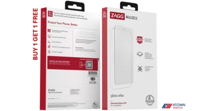 (Compra 1 y obtén 1 GRATIS) Protector de pantalla de vidrio ZAGG para Samsung Galaxy S23 5G - Transparente Foto 1 de 4