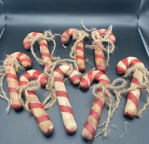 Handgefertigte primitive Holz Zuckerstange Schüssel Füller Ornamente - Bild 1 von 3