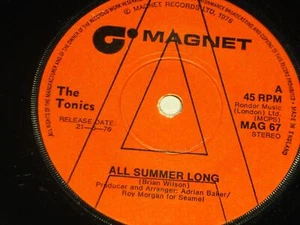 The Tonics:   All Summer Long    DEMO  7"   EX+ - Imagen 1 de 3