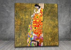 Gustav Klimt Hope II NUDE NAKED FRAMED CANVAS PAINTING ART PRINT WALL 399X - Picture 1 of 8