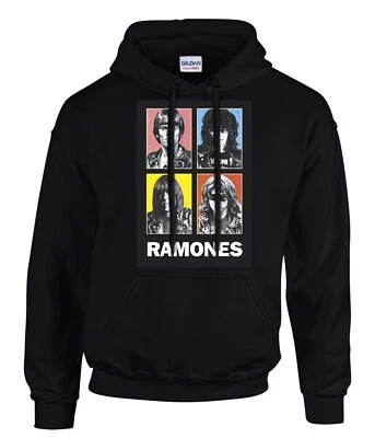 Sudadera con capucha negra Ramones Rock Music Logo -31032 -SW - Imagen 1 de 2