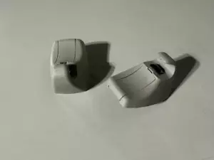2012-2018 BMW F30 3 Series Sun Visor Shade Clip Set Clips Gray Grey OEM 12-18 - Picture 1 of 3