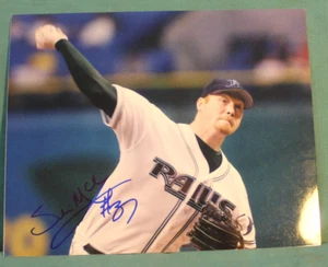 FOTO DE BÉISBOL FIRMADA POR LOS TAMPA BAY RAYS McCLUNG, SETH 2003, 2005-2006 - Imagen 1 de 1