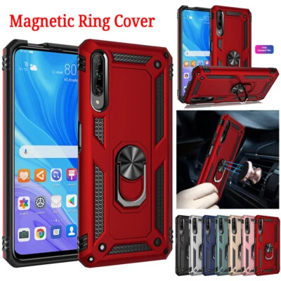 For Huawei Y6S Y9 Prime 2019 Mate20Pro Magnetic Ring Armor Stand Hard Case Cover - Image 1 of 4