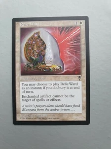 Relic Ward, MTG Visions (1997), Uncommon White Enchantment NM - Picture 1 of 2