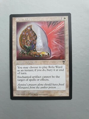 Relic Ward, MTG Visions (1997), Uncommon White Enchantment NM - Image 1 of 2