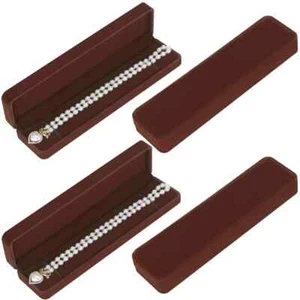 4-Piece Velvet Jewelry Box Set for Bracelets Necklaces and Watches - Gift Box - Picture 1 of 1