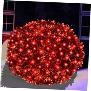 LED Christmas Net Lights Outdoor Christmas Decorations Lights 5ftx5ft Red - Picture 1 of 7