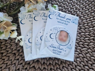 Крещение благоволит холодильник магниты фото сувенир благодарности подарок 20/50pcs - Изображение 1 из 3