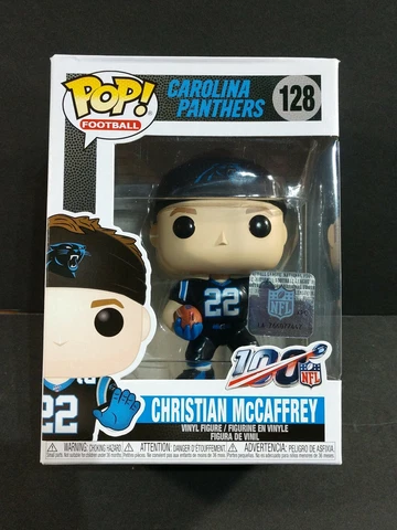 CHRISTIAN McCAFFREY Funko Pop! #128 CAROLINA PANTHERS Cover