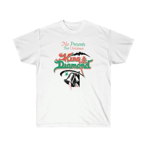King Diamond "No Presents For Christmas" White T-Shirt - Picture 1 of 2