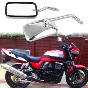 Chrome Motorcycle Rear Mirrors 10MM For Kawasaki ZRX1100 ZRX1200 ZR1100 ZR1200 - Bild 1 von 11