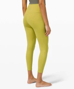 NEW! Lululemon Wunder Under Leggings Size 6 Yellow Gym Yoga High Waist - Picture 1 of 6