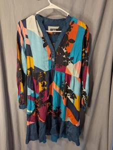 Maeve Woman's X-small Dress Patchwork Long sleeve - Picture 1 of 7