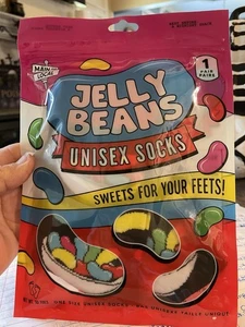 MAIN AND LOCAL JELLY BEANS UNISEX SOCKEN, ONE SIZE, NEU LUSTIGES GESCHENK - Bild 1 von 6