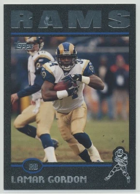 Lamar Gordon 2004 Topps Football Black /150 #8 St. Louis Rams - Image 1 of 2