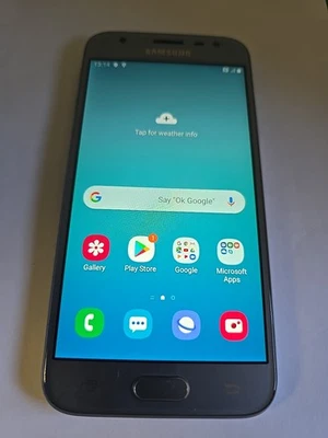 Samsung Galaxy J3 (2017)  SM-J330FN  Android Smartphone silver (DK869) - Image 1 of 4
